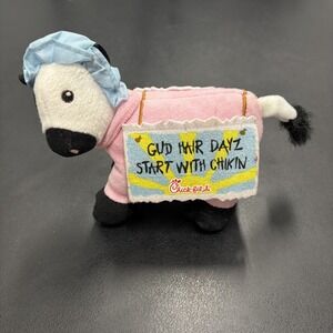 Chick‎ Fil A Cow Plush Gud Hair Dayz Start with Chikin Pink 8" Stuffed Animal